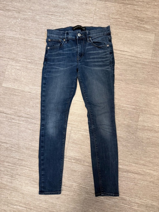 Express Denim - Express Jeans Mid Rise Dark Wash Denim Leggings